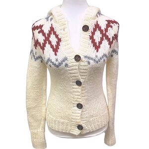 Anthro Kenji Alpaca Blend Hooded Sweater